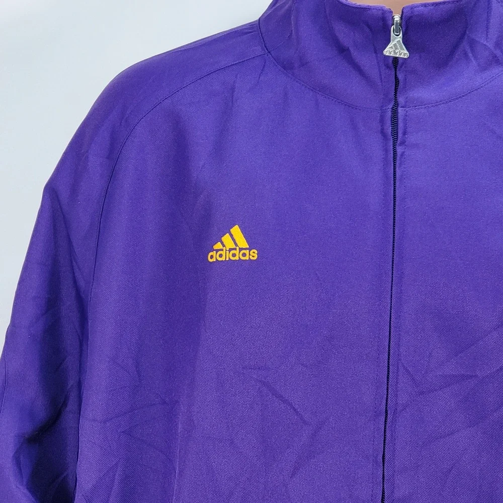 Adidas Mens‎ Elmira Soaring Eagles Purple Full Zip Fleece Lined Jacket 2XL